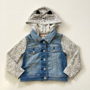 Cat & Jack Jean Jacket Cat Hoodie